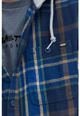 Vans Памучна риза мъжка в тъмносиньо със стандартна кройка - Pepit.bg