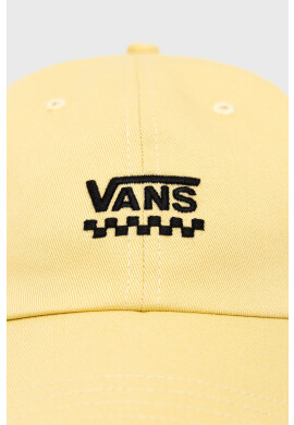 Vans Памучна шапка с козирка в бяло с принт - Pepit.bg