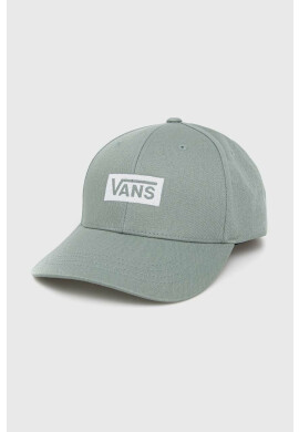 Vans Памучна шапка с козирка в зелено с апликация - Pepit.bg