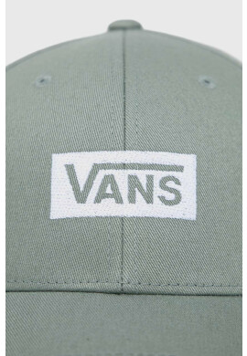 Vans Памучна шапка с козирка в зелено с апликация - Pepit.bg