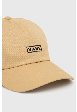 Vans Памучна шапка с козирка в бежово с апликация - Pepit.bg
