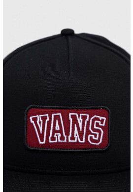 Vans Памучна шапка с козирка в черно с апликация - Pepit.bg