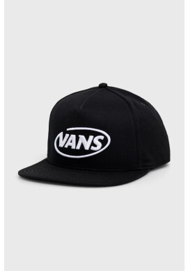 Vans Памучна шапка с козирка в синьо с принт - Pepit.bg