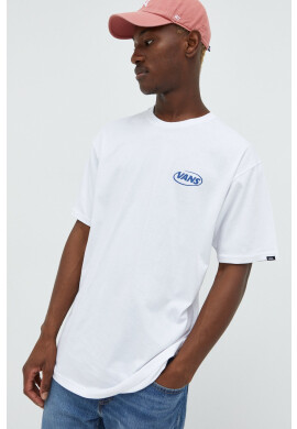 Vans Памучна тениска в черно с принт - Pepit.bg