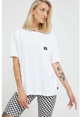 Vans Памучна тениска в бежово с принт - Pepit.bg