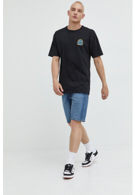Vans Памучна тениска в черно с апликация - Pepit.bg