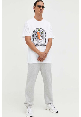 Vans Памучна тениска в бяло с принт - Pepit.bg