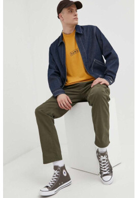 Vans Памучна тениска в черно с принт - Pepit.bg