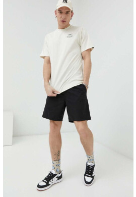Vans Памучна тениска в бежово с принт - Pepit.bg