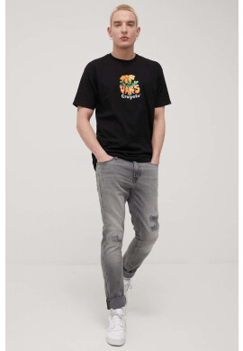 Vans Памучна тениска Crayola в черно с принт - Pepit.bg
