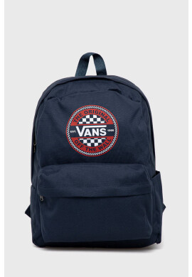 Vans Раница в тъмносиньо голям размер с принт - Pepit.bg