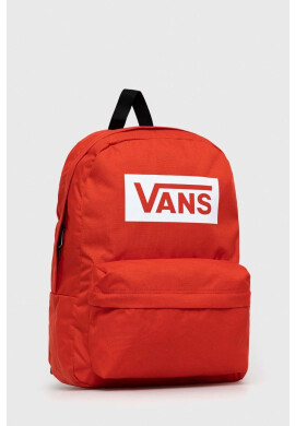 Vans Раница в червено голям размер с принт - Pepit.bg