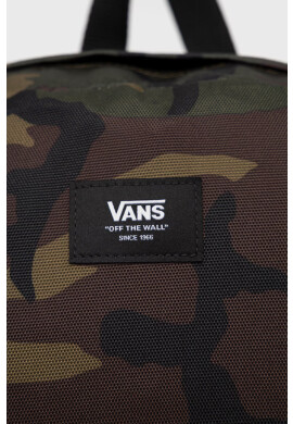 Vans Раница мъжка в зелено голям размер с десен - Pepit.bg