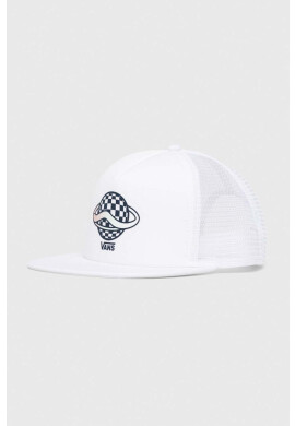 Vans Шапка с козирка в бяло с принт - Pepit.bg