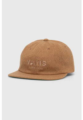 Vans Шапка с вълна в кафяво с изчистен дизайн - Pepit.bg