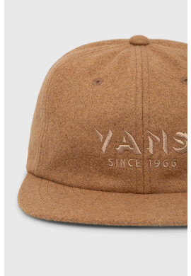 Vans Шапка с вълна в кафяво с изчистен дизайн - Pepit.bg