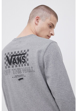 Vans Суичър мъжки в сиво с изчистен дизайн - Pepit.bg