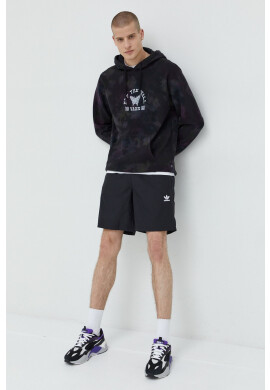 Vans Суичър в черно с качулка с апликация - Pepit.bg