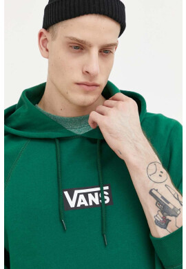 Vans Суичър в зелено с качулка с принт - Pepit.bg
