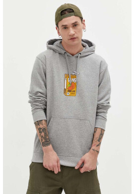 Vans Суичър в сиво с качулка с принт - Pepit.bg