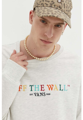 Vans Суичър в сиво с принт - Pepit.bg