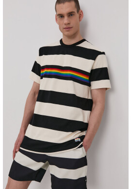 Vans Тениска мъжка в бяло с десен - Pepit.bg