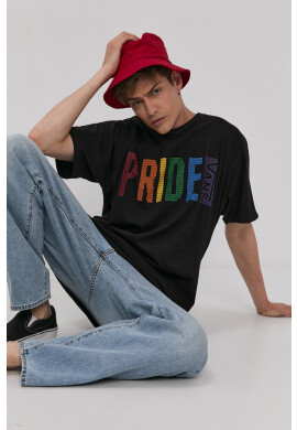 Vans Тениска мъжка в черно с принт - Pepit.bg