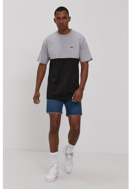 Vans Тениска мъжка в сиво с изчистен дизайн - Pepit.bg