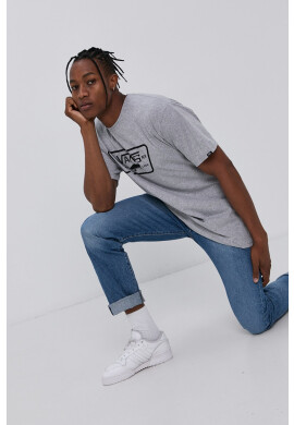 Vans Тениска мъжка в сиво с принт - Pepit.bg