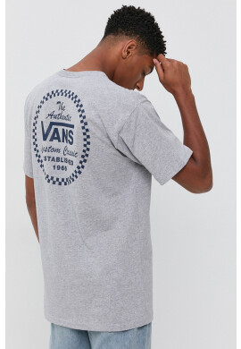 Vans Тениска мъжка в сиво с принт - Pepit.bg