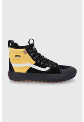 Vans Велурени кецове мъжки в черно - Pepit.bg