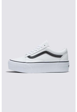 Vans Велурени кецове Old Skool Stackform в бяло VN0A7Q5MTWB1 - Pepit.bg