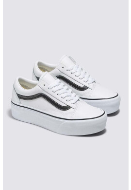 Vans Велурени кецове Old Skool Stackform в бяло VN0A7Q5MTWB1 - Pepit.bg