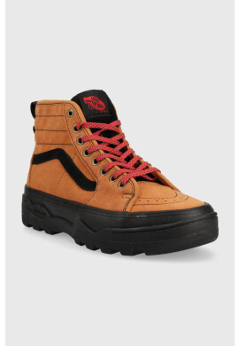Vans Велурени кецове Sentry SK8-Hi в кафяво - Pepit.bg