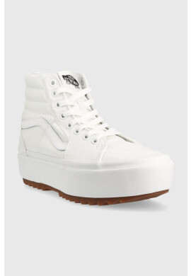 Vans Високи кецове SK8-Hi Stacked в бяло VN0A4BTWL5R1 - Pepit.bg
