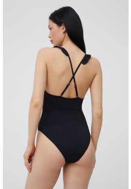 Vero Moda Цял бански Melodi в черно с леко подплатена чашка - Pepit.bg