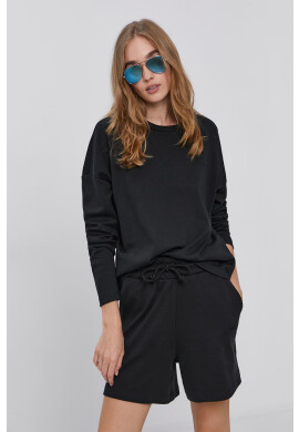 Vero Moda Памучен суичър дамски в черно с изчистен дизайн - Pepit.bg