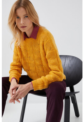 Vero Moda Пуловер дамски в жълто от лека материя - Pepit.bg