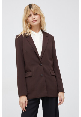 Vero Moda Сако в кафяво с едно копче с изчистен дизайн - Pepit.bg