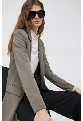 Vero Moda Сако в зелено с уголемена кройка с изчистен дизайн - Pepit.bg