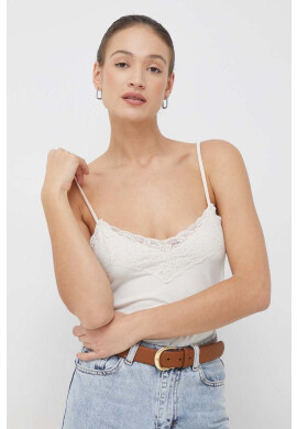 Vero Moda Топ дамски в бежово - Pepit.bg