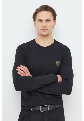Versace Блуза с дълги ръкави в черно с принт - Pepit.bg