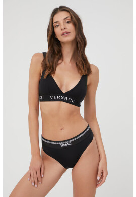Versace Сутиен в черно с изчистен дизайн - Pepit.bg