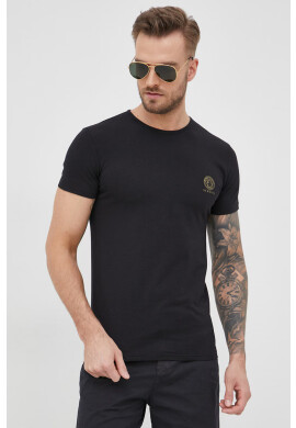 Versace Тениска в черно с принт - Pepit.bg
