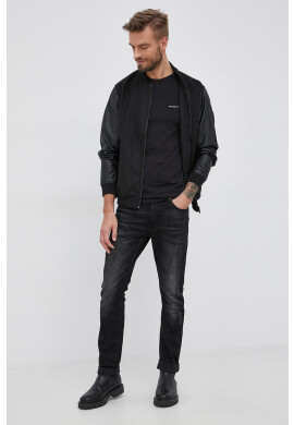 Versace Тениска (2 броя) мъжка в черно с изчистен дизайн - Pepit.bg