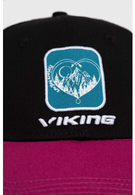 Viking Шапка с козирка в черно с апликация - Pepit.bg