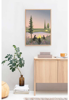 Vissevasse Постер Campfire 50x70 cm - Pepit.bg