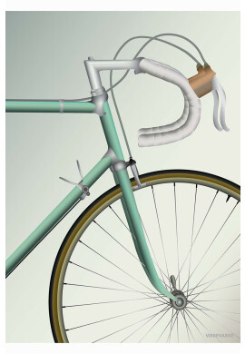 Vissevasse Постер Racing Bicycle 30x40 cm - Pepit.bg