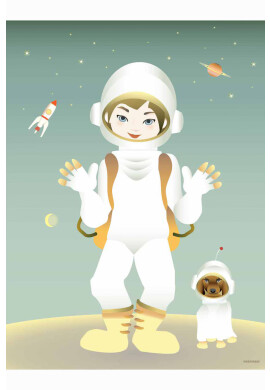 Vissevasse Постер The Astronaut 30x40 cm - Pepit.bg
