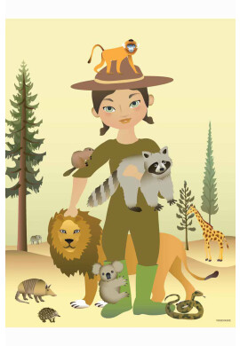Vissevasse Постер The Zookeeper 50x70 cm - Pepit.bg